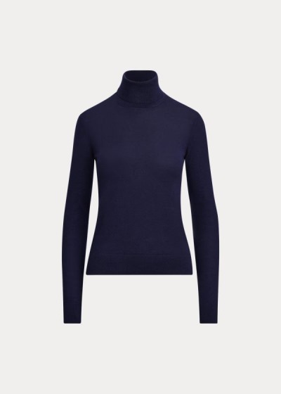 Sueter Ralph Lauren Mujer Azul Marino - Cashmere Turtleneck - GNQHR7624